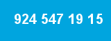 924 547 19 15 924 547 19 15